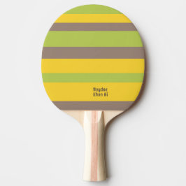 Pala De Ping Pong Harmony Stripes Lines Brown Yellow Green