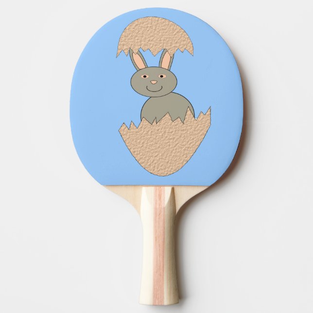 Pala De Ping Pong Hatching de Bunny de Egg Weird Ping Pong Paddle (Anverso)
