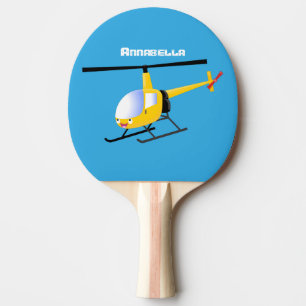 Pala De Ping Pong Helicóptero de personalizado alegre amarillo lindo