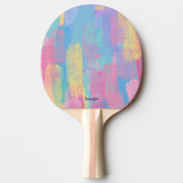 Pala De Ping Pong Hermosa Paleta de Ping Pong Abstracta Colorida con
