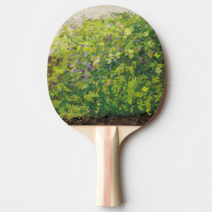 Pala De Ping Pong Hermosa pintura de arte gráfico de arbusto floral 