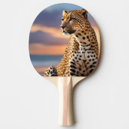 Pala De Ping Pong Hermoso leopardo