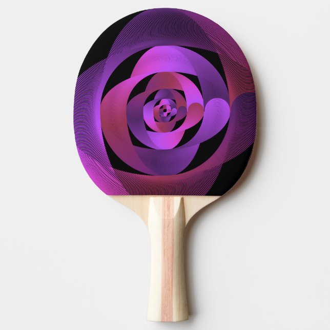 Pala De Ping Pong Hermoso patrón semicircular: (Anverso)