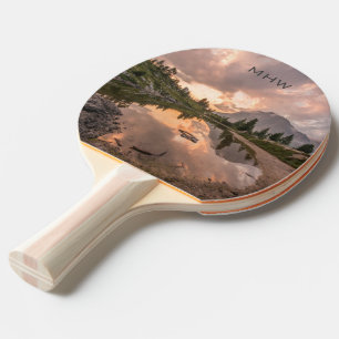 Pala De Ping Pong Hermosos paisajes personalizado monograma