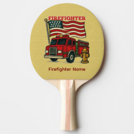 Pala De Ping Pong Héroe Bombero, Carrera Remo, Nombre Personalizado 