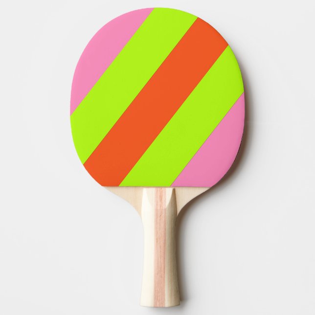 Pala De Ping Pong HI-VIS y negrita rosada (Anverso)