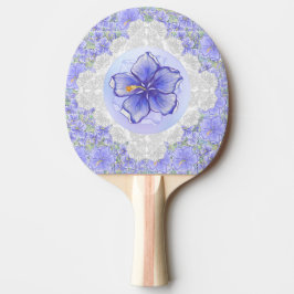 Pala De Ping Pong Hibiscus & lace BLUE