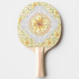 Pala De Ping Pong Hibiscus & lace YELLOW