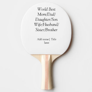 Pala De Ping Pong Hijos de padre de la esposa del marido de la mejor