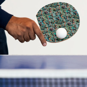 Pala De Ping Pong Hippos en juego: Un paraíso de estanques