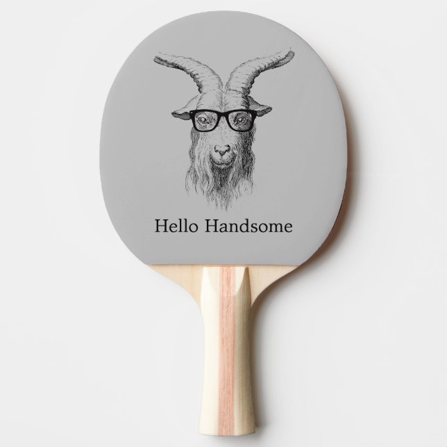 Pala De Ping Pong Hipster Goat (Anverso)