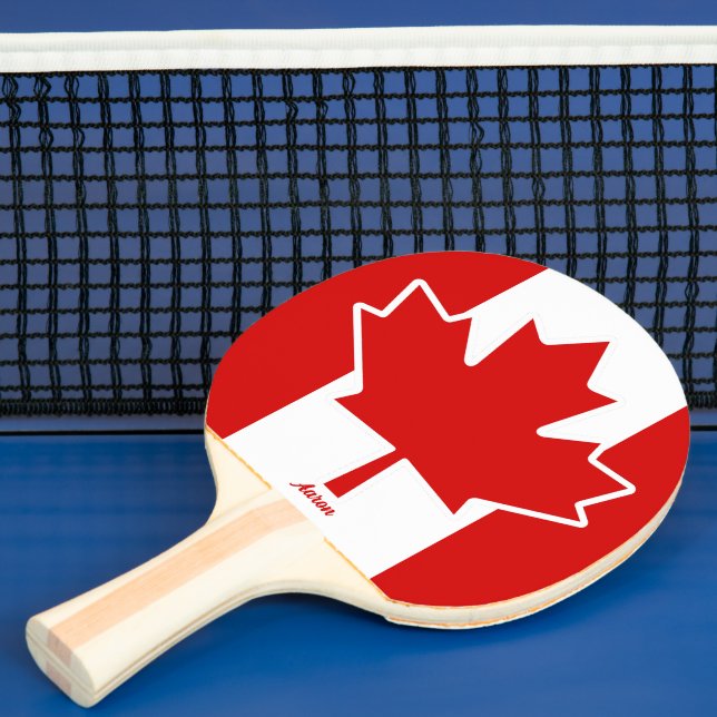Pala De Ping Pong Hojas de arce de Canadá (in situ)