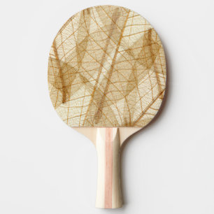 Pala De Ping Pong Hojas de encaje rusticas beiges