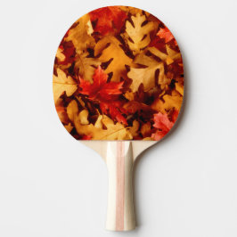 Pala De Ping Pong Hojas de otoño - Color de otoño