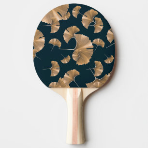 Pala De Ping Pong Hojas de palma de ginko tropical, patrón hawaiano.