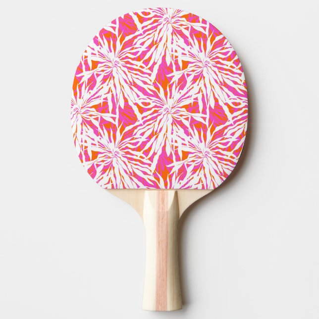 Pala De Ping Pong Hojas de palma tropicales (Anverso)
