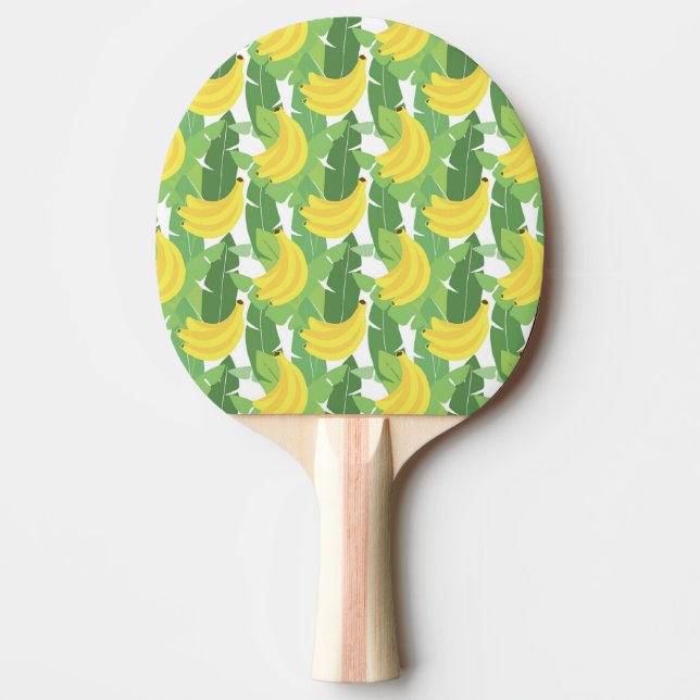 Pala De Ping Pong Hojas del plátano y modelo de la fruta (Anverso)