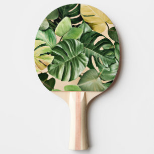 Pala De Ping Pong Hojas florales/hawaianas/tropicales