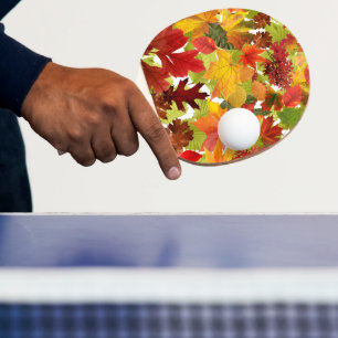 Pala De Ping Pong Hojas otoñales