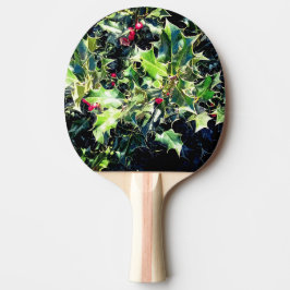 Pala De Ping Pong Holly, con bayas rojas