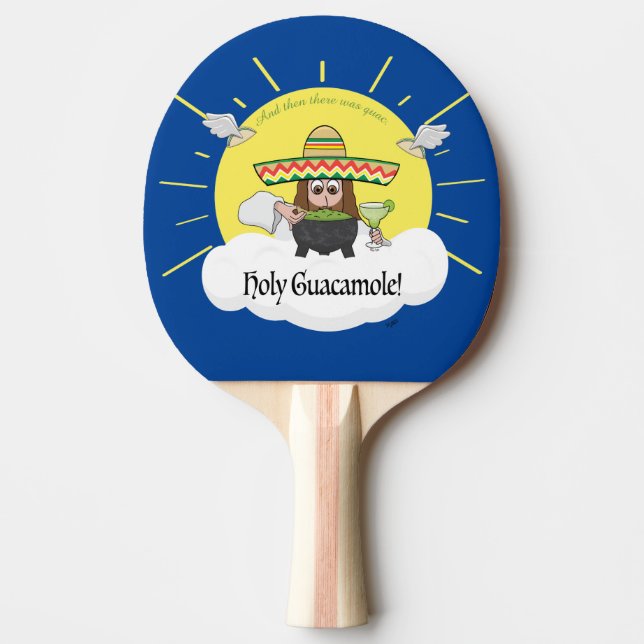 Pala De Ping Pong Holy Guacamole Ping Pong Paddle (Anverso)