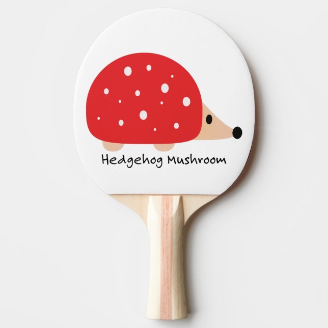 Pala De Ping Pong Hongo hedgehog lindo y gracioso (Anverso)
