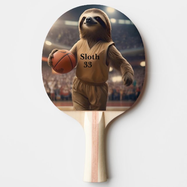 Pala De Ping Pong Hoops y Hangs: La franja de Dunking Slam, (Anverso)