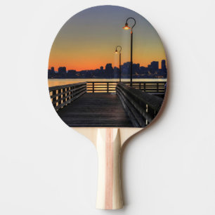 Pala De Ping Pong Horizonte céntrico de Seattle Washington