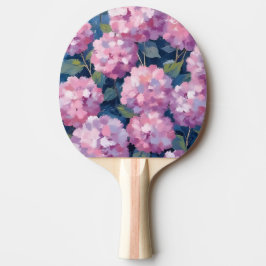 Pala De Ping Pong Hortensias Florales Rosa Rubor