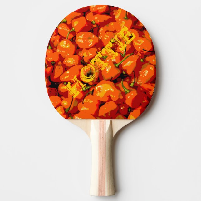 Pala De Ping Pong Hottie Hot Peppers Ping Pong Paddle (Anverso)