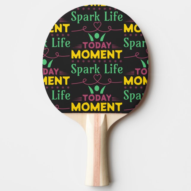 Pala De Ping Pong Hoy, momento, vida de chispa (Anverso)