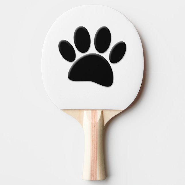 Pala De Ping Pong Huella de perro (Anverso)