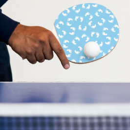 Pala De Ping Pong Huellas para bebés, pies para bebés, pasos, azul, 
