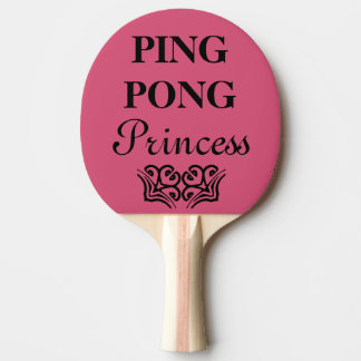 Pala De Ping Pong Humor de texto divertido de la princesa Ping Pong