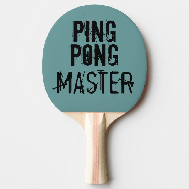 Pala De Ping Pong Humor de texto divertido de Ping Pong Master (Anverso)