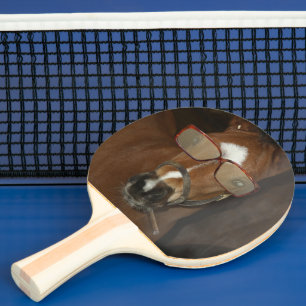 Pala De Ping Pong Humorística de los humos del caballo fumando Ping