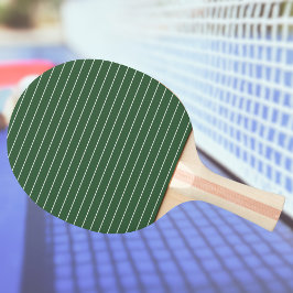 Pala De Ping Pong Hunter Green y White Thin Horizontal Striping