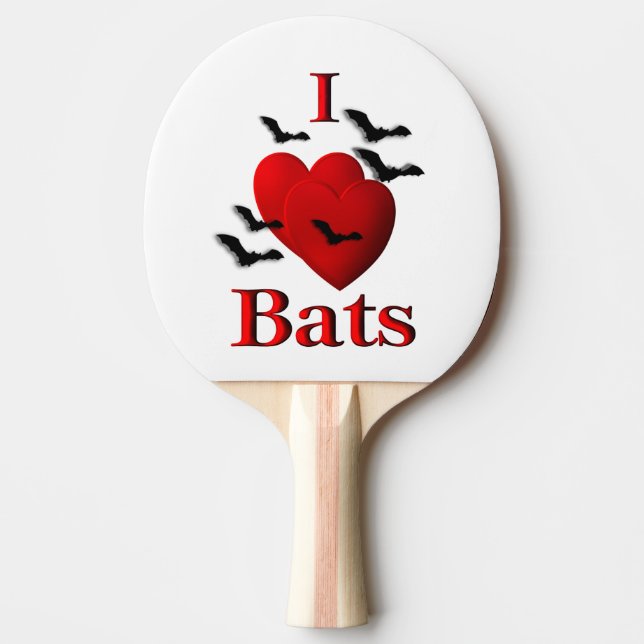 Pala De Ping Pong I Heart Bats (Anverso)