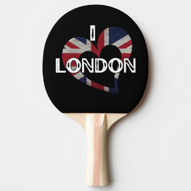 PALA DE PING PONG I LOVE LONDON (Anverso)