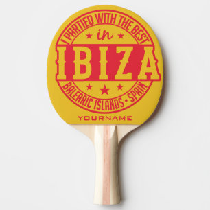 Pala De Ping Pong IBIZA España personalizado monograma ping pong pad