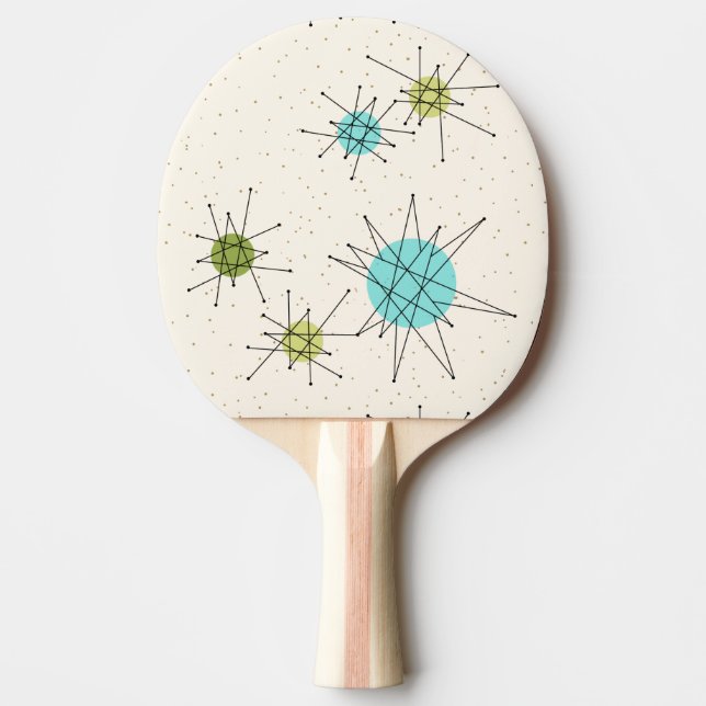 Pala De Ping Pong Icónicos estallidos atómicos Ping Pong Paddle (Anverso)