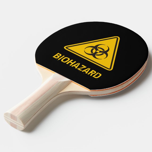 Pala De Ping Pong Icono de Biopeligro (Ángulo frontal)