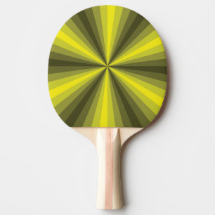 Pala De Ping Pong Ilusión Óptica Paleta de Ping Pong Amarilla
