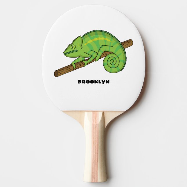 Pala De Ping Pong Ilustracion Chameleon de Parson (Anverso)