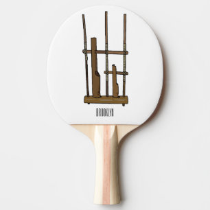 Pala De Ping Pong Ilustracion de Angklung personalizado