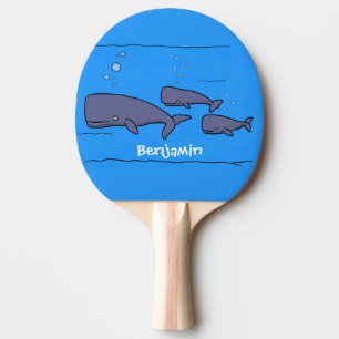 Pala De Ping Pong Ilustracion de ballenas personalizados migratorias