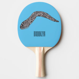 Pala De Ping Pong Ilustración de cartoon de morena moteada