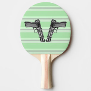 Pala De Ping Pong Ilustracion de dos pistolas