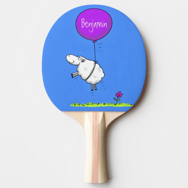 Pala De Ping Pong Ilustracion de humor de personalizado de globo de  (Anverso)