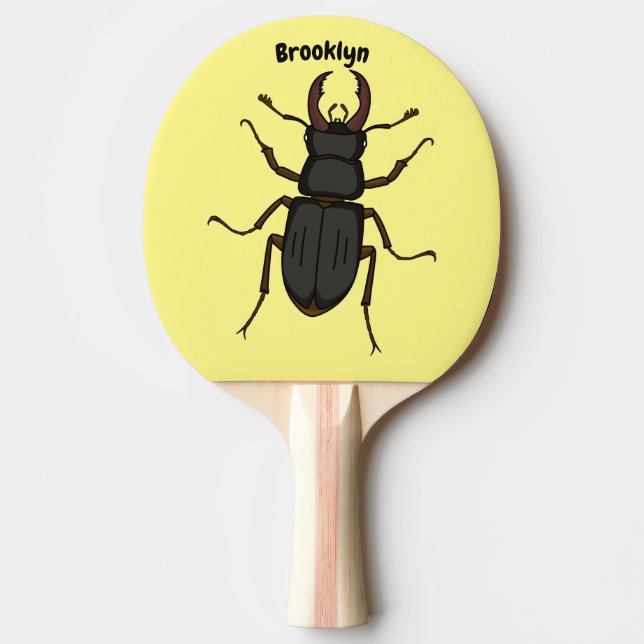 Pala De Ping Pong Ilustracion de insectos Stag (Anverso)